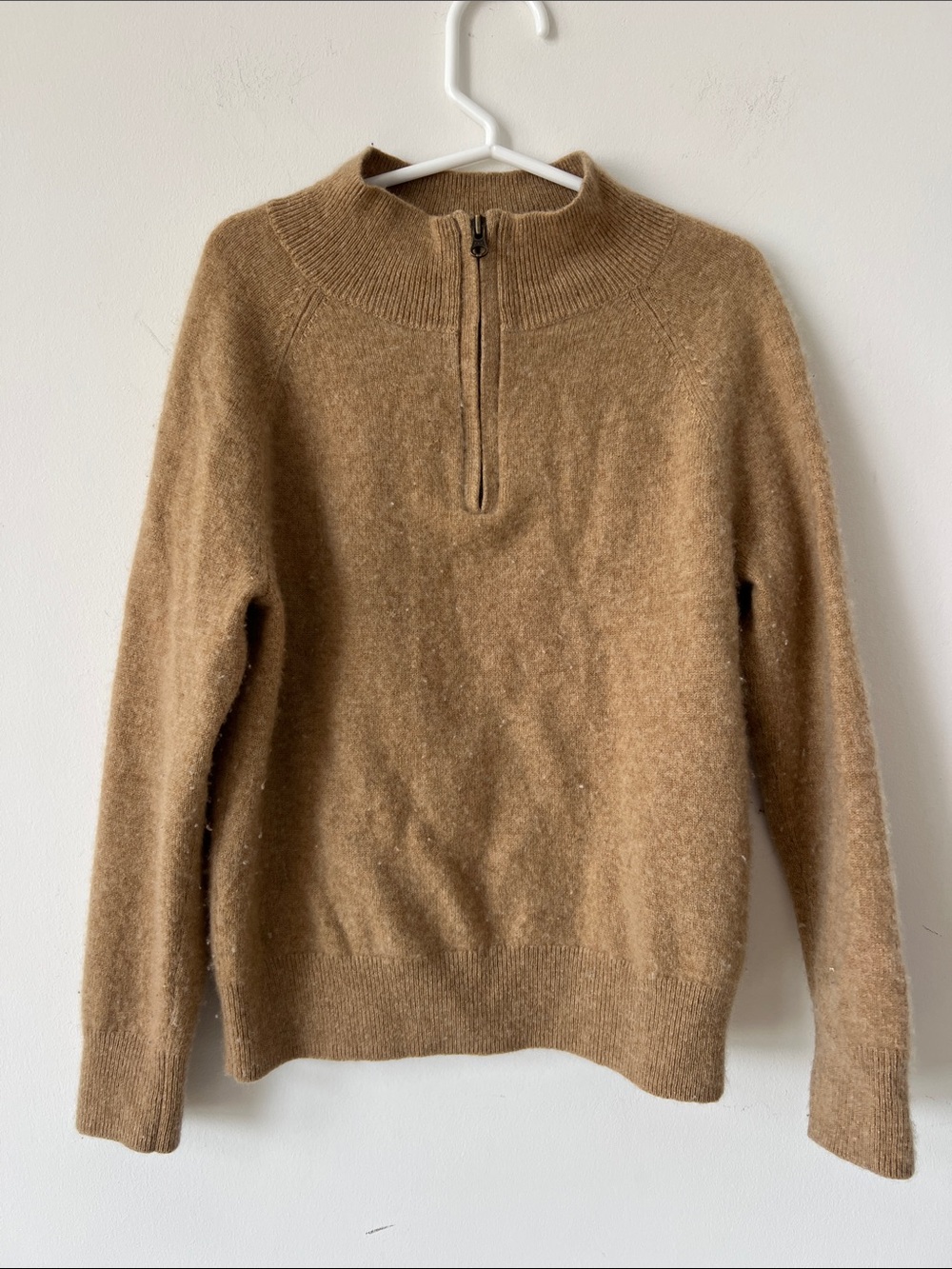 Crewcuts Boys 100% Cashmere Quarter Zip Sweater Size 6/7